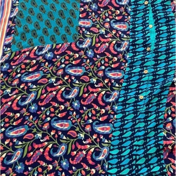 Kantha Bae Women Bowie Muu Jumpsuit Hippie Bohemian Lagenlook Abstract Free Size - Picture 4 of 16